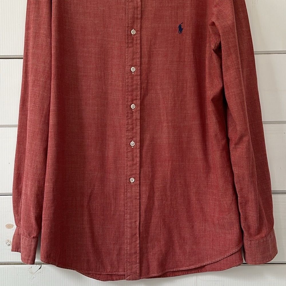 Polo by Ralph Lauren Custom Fit Long Sleeve Button Down Shirt XL - Picture 4 of 13